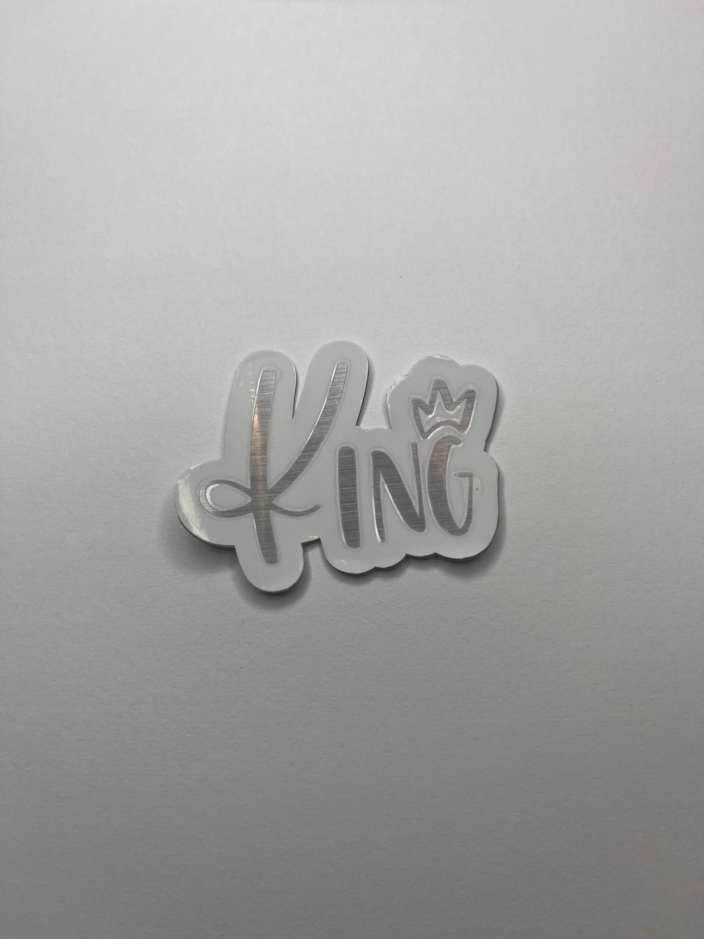 Vinyl Decal King- Black / Gold / Silver
