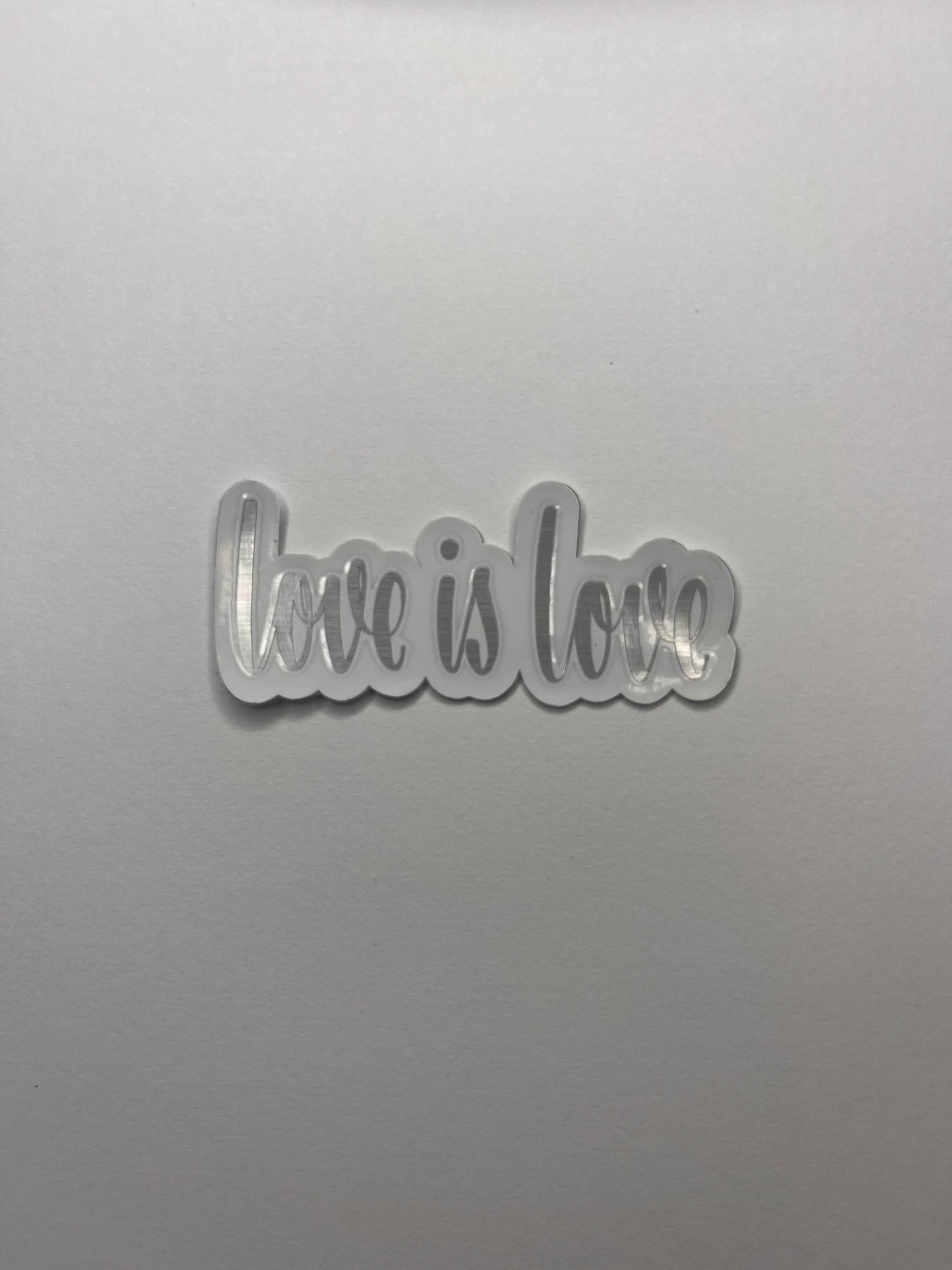 Vinyl Decal Love Is Love- Black / Gold / Silver