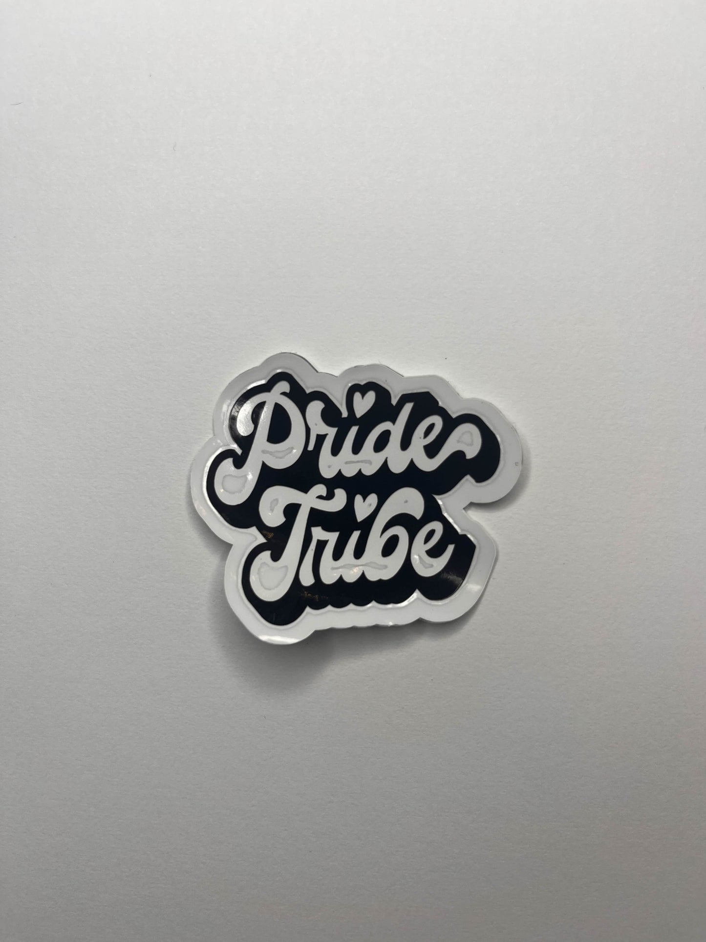 Vinyl Decal Pride Tribe- Holographic Rainbow / Black