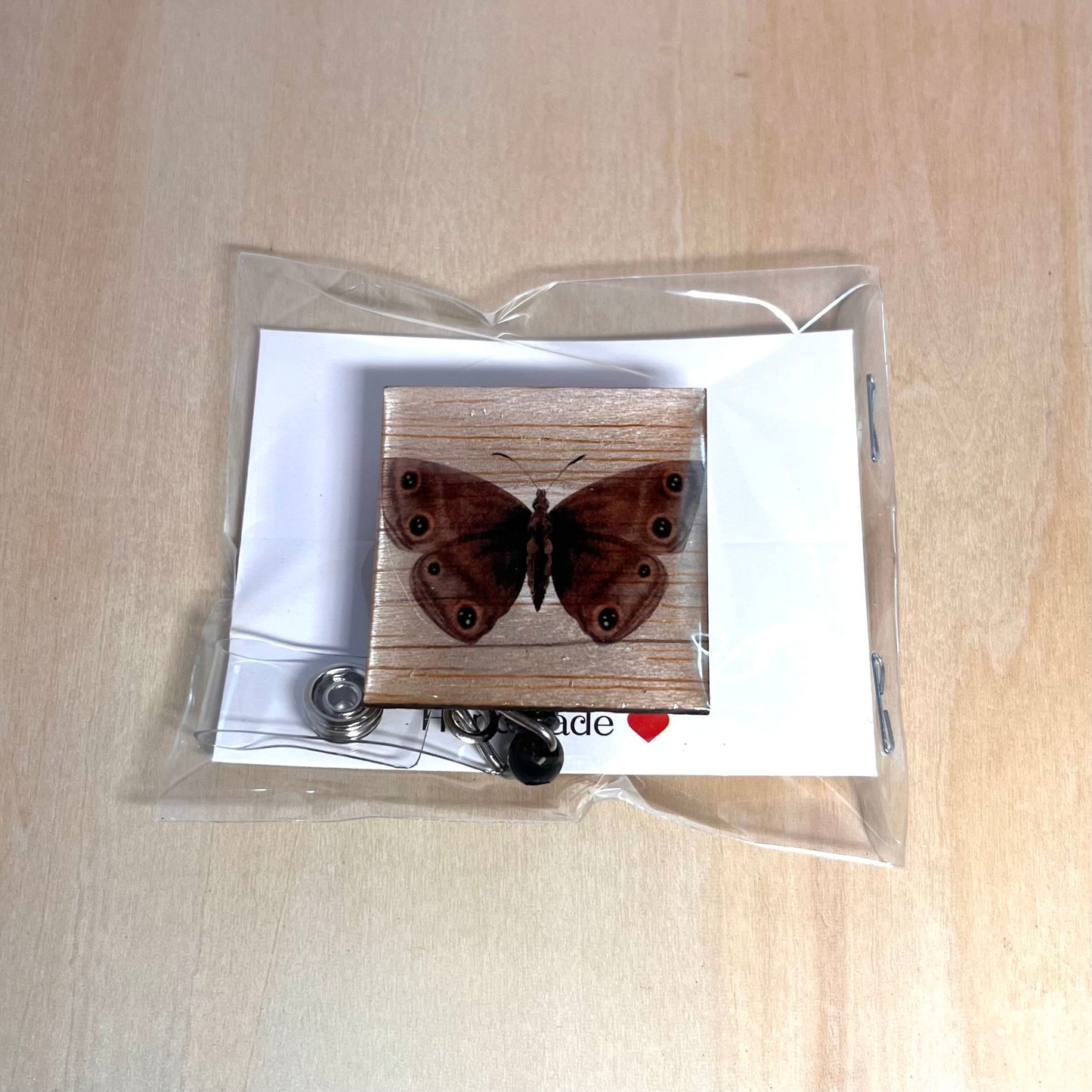 Polyphemus Moth Badge Reel