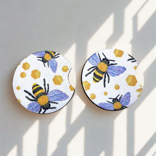 Honeybee Car Coasters