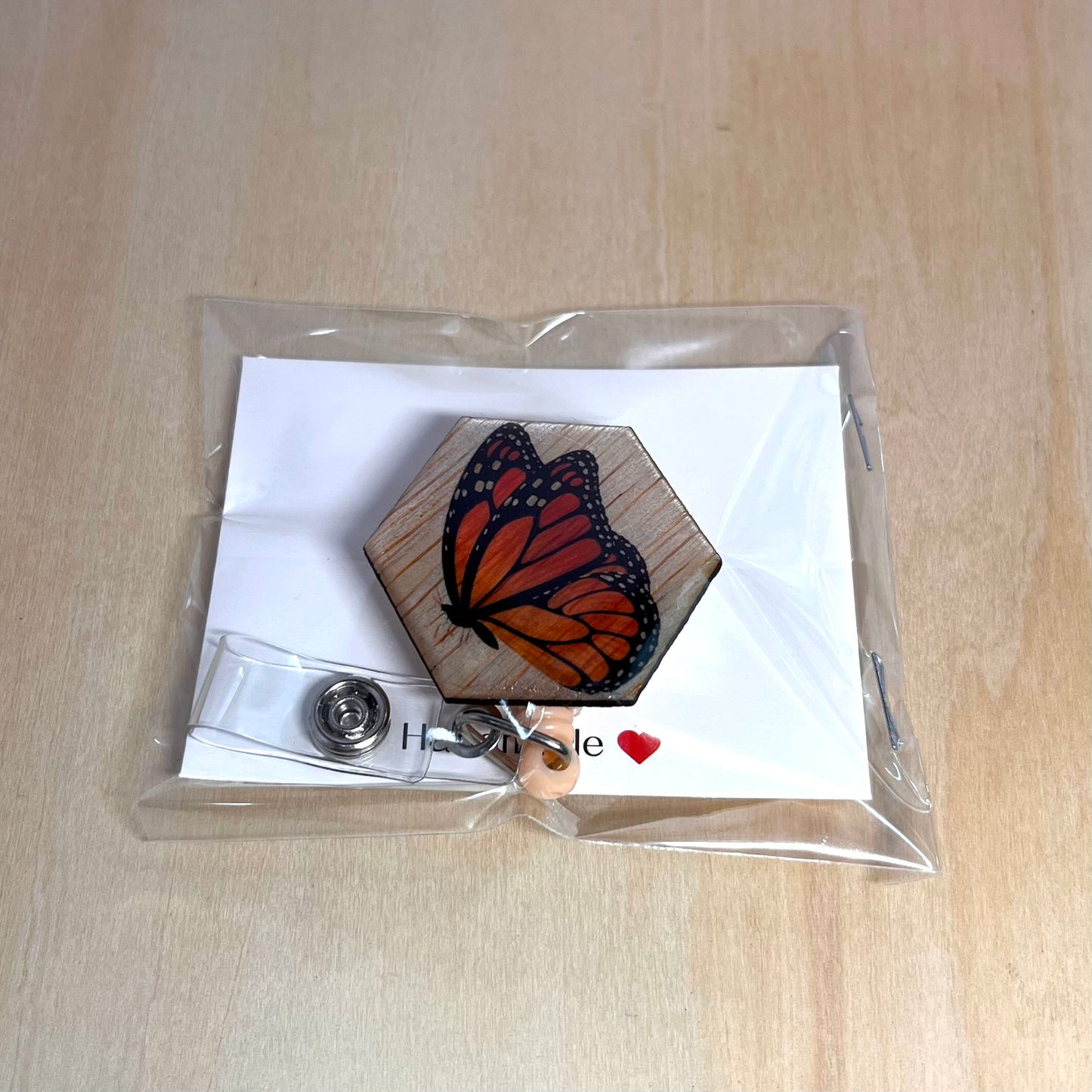 Monarch Butterfly Badge Reel