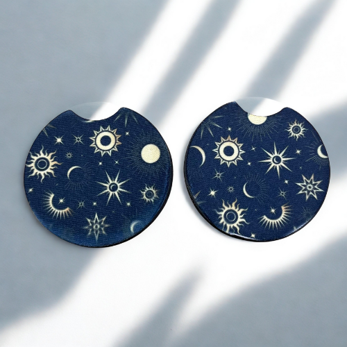 Celestial Sunshine Car Coasters