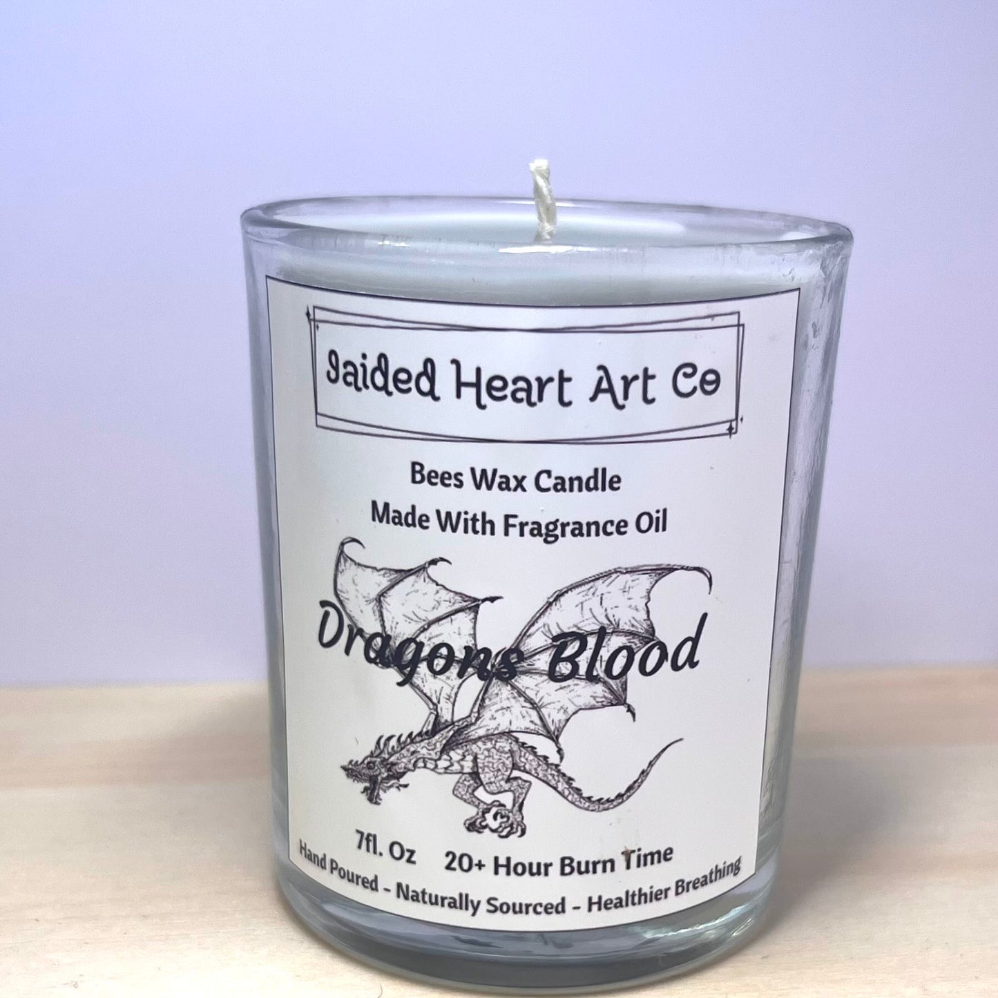 Dragon's Blood Natural Bees Wax Candle