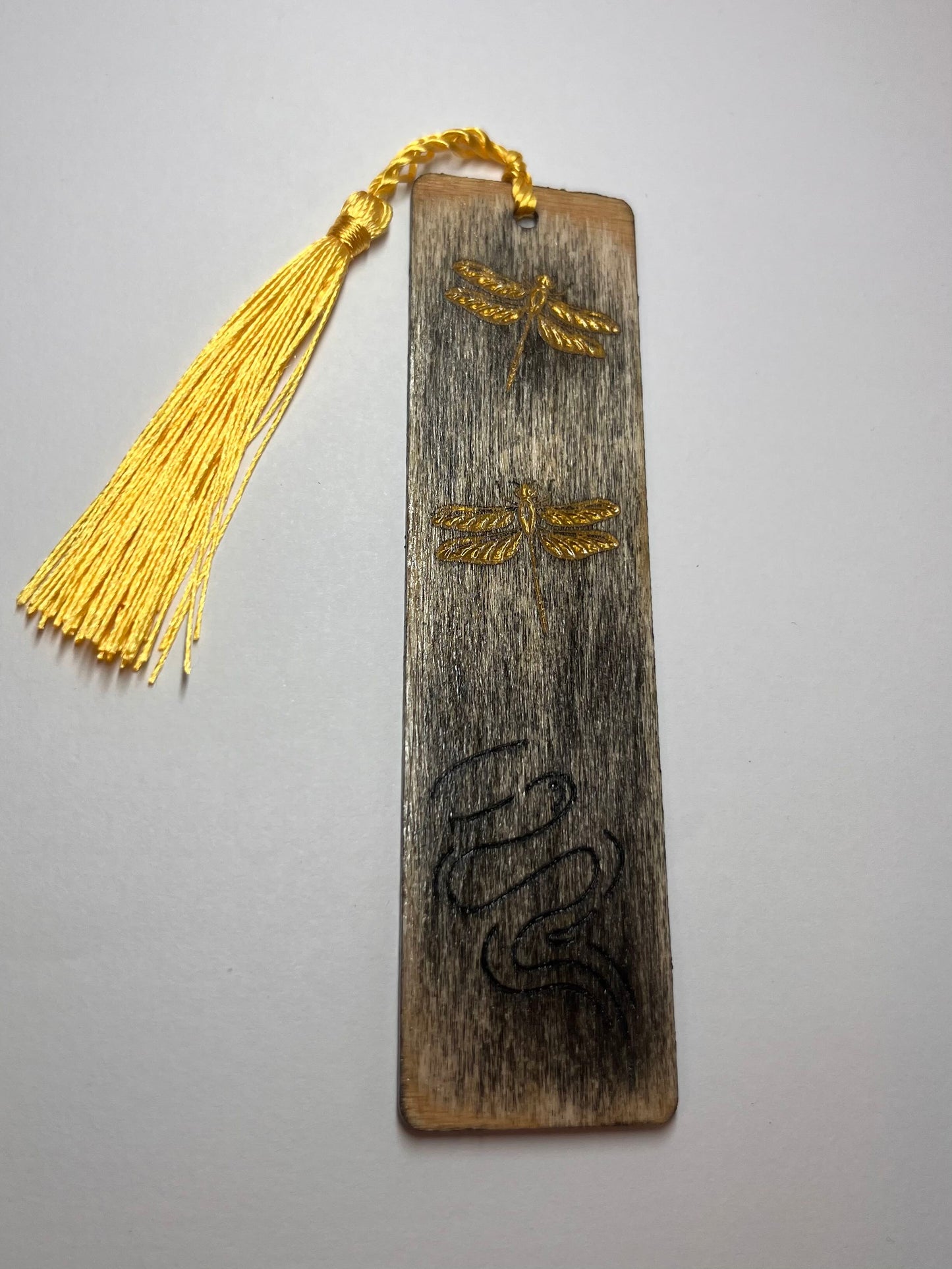 Dragonflies In The Wind Engraved Wooden Bookmark