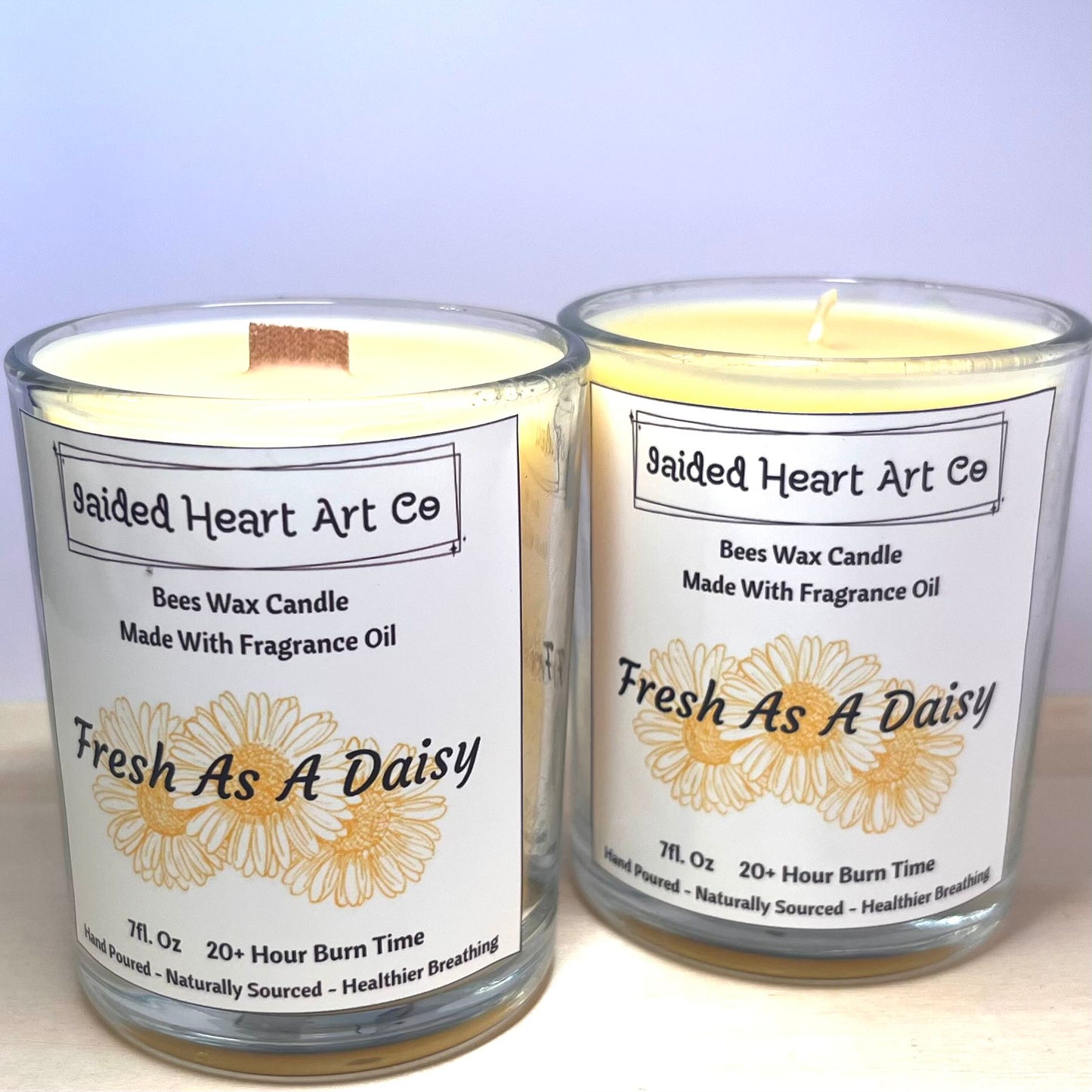 Fresh As A Daisy Natural Bees Wax Candle