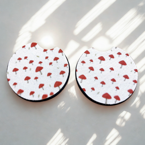 Tiny Toadstool Car Coasters
