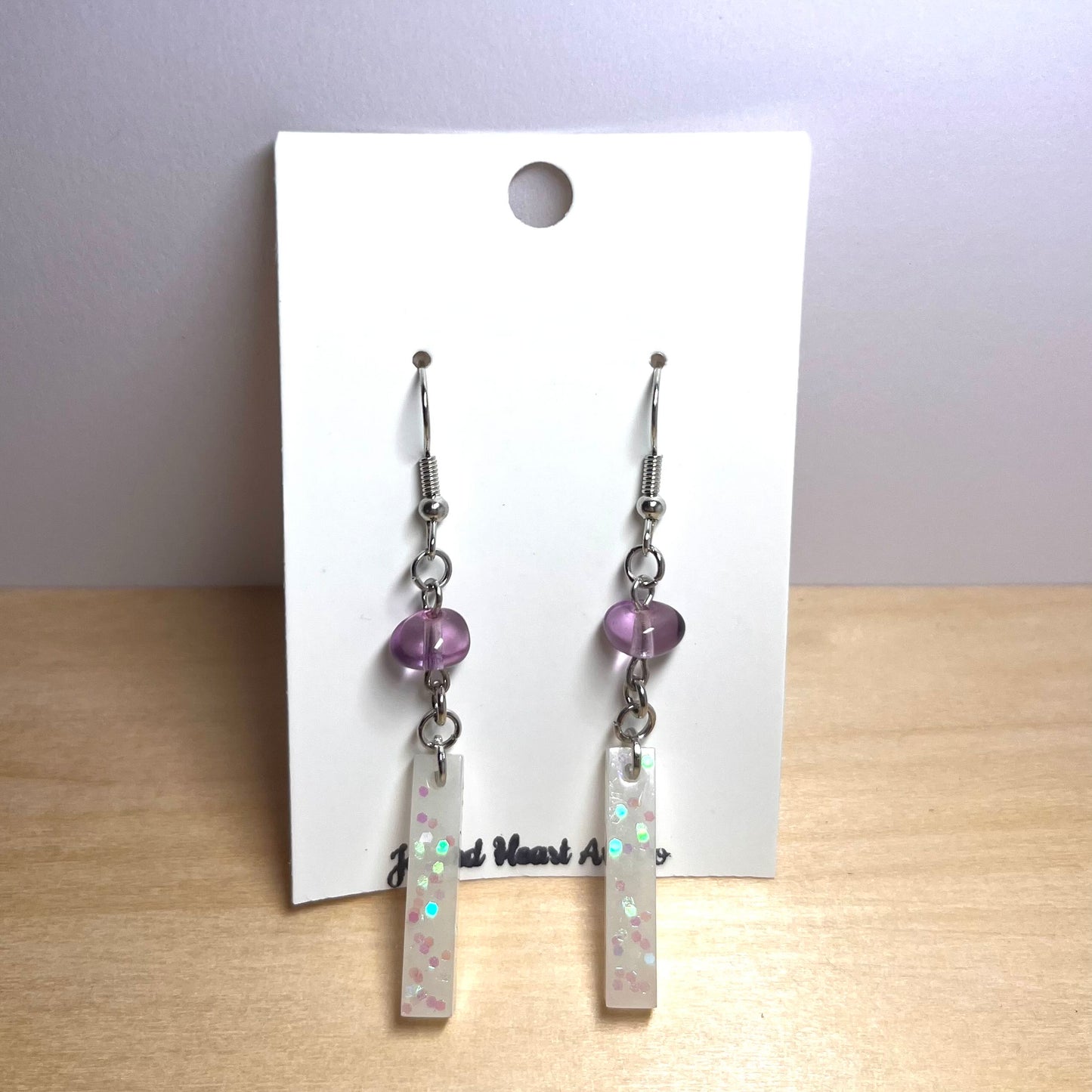 Perfectly Pearlescent Beaded Dangle Earrings
