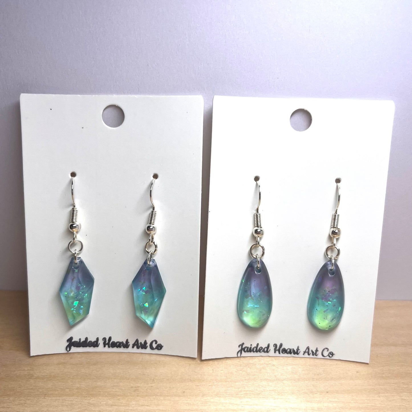 Iridescent Ombre Dangle Earrings