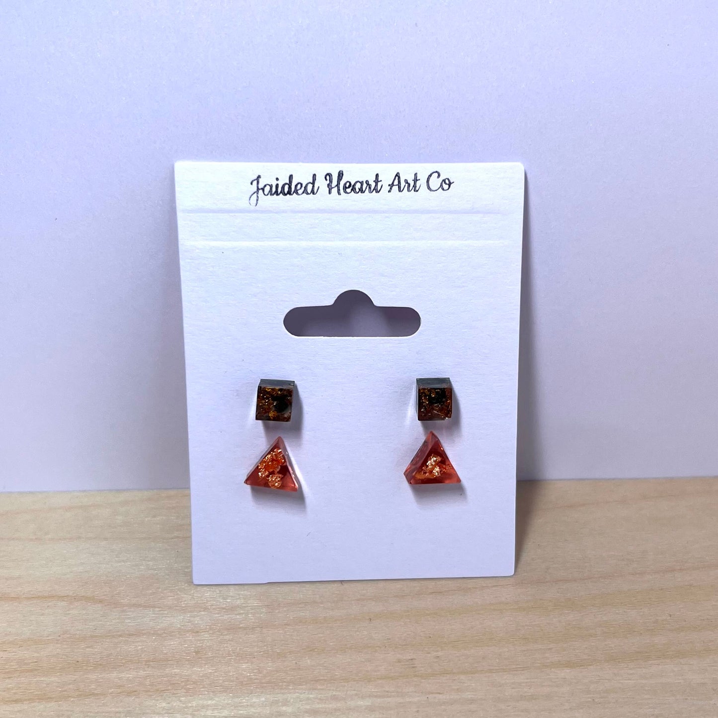 Geometric Stud Earrings Set Hypoallergenic Stainless Steel