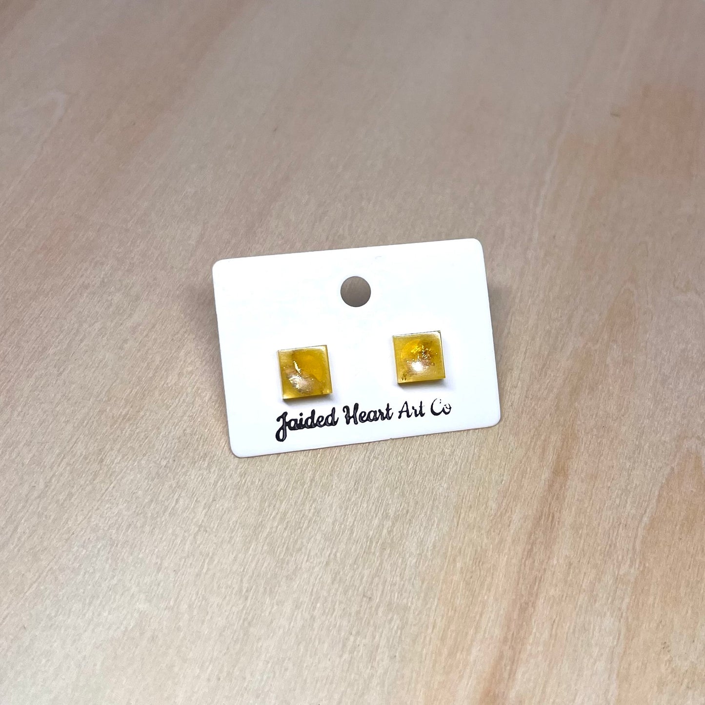 Square Stud Earrings Hypoallergenic Stainless Steel