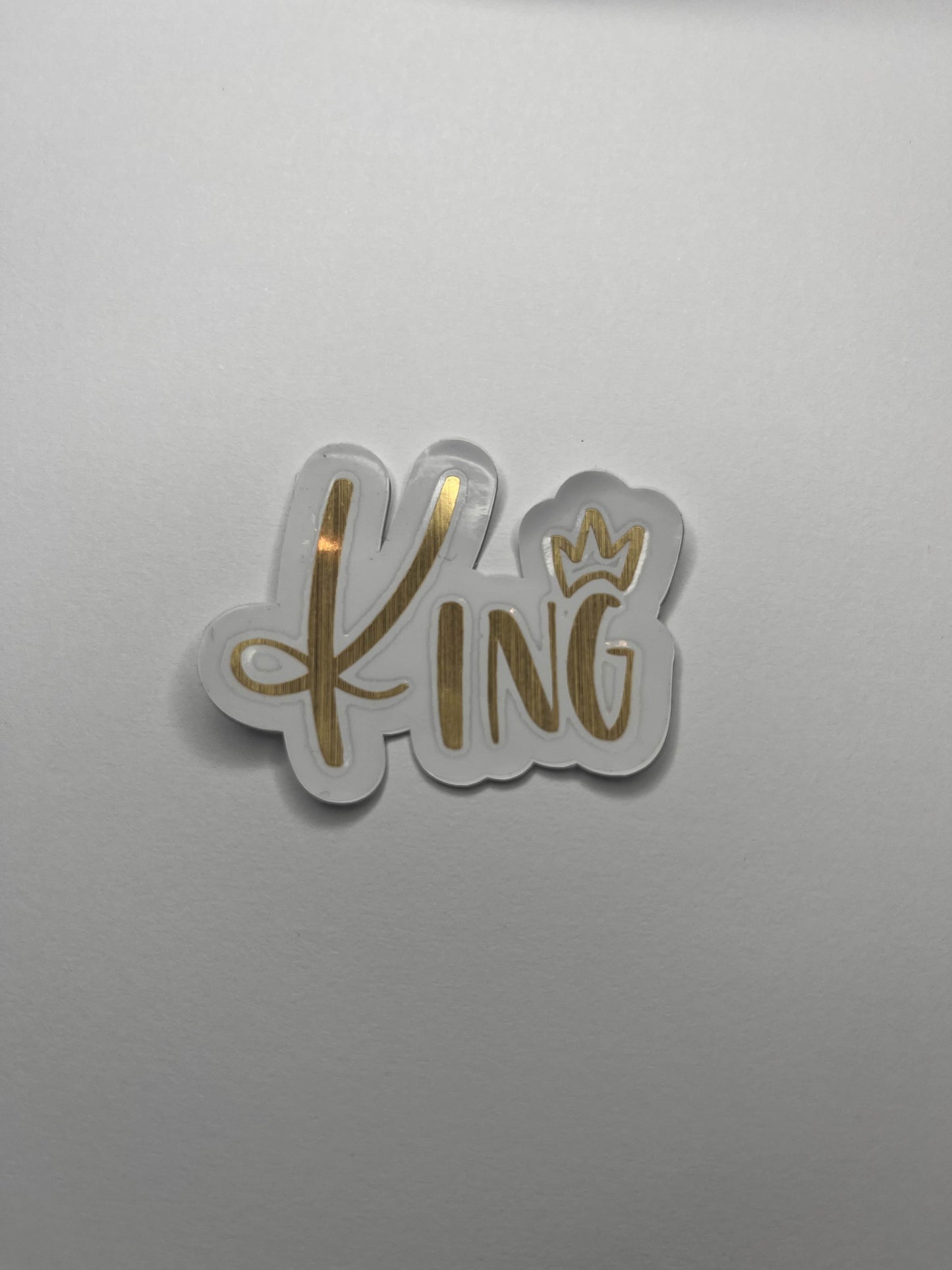 Vinyl Decal King- Black / Gold / Silver