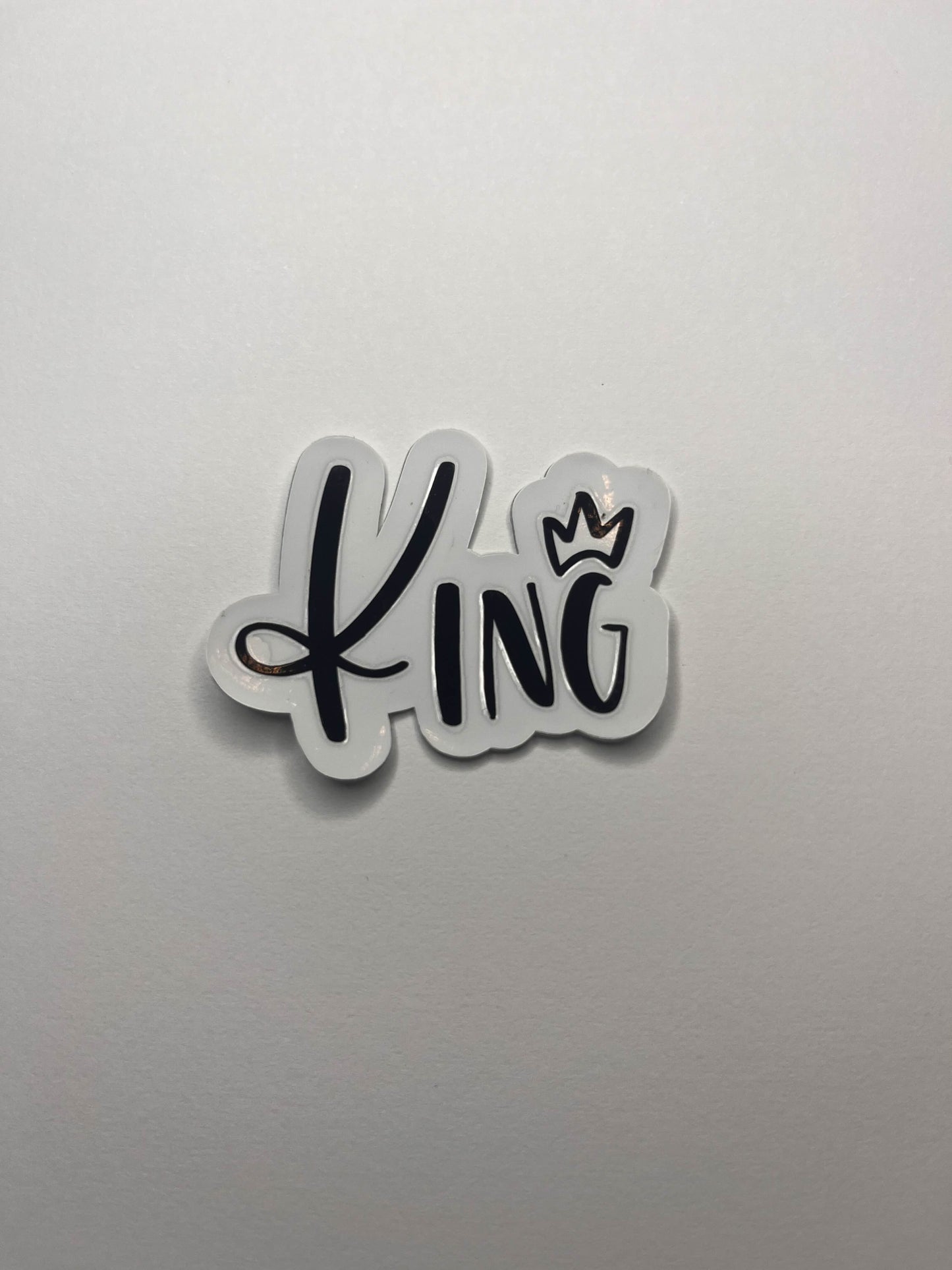 Vinyl Decal King- Black / Gold / Silver