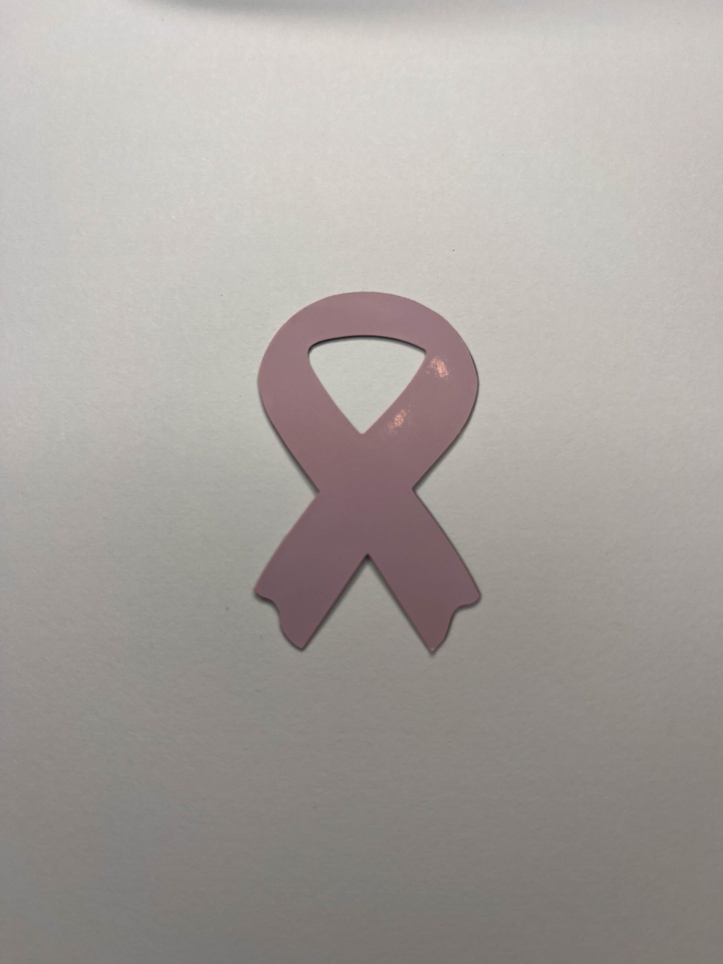 Vinyl Decal Awareness Ribbon- Holographic Rainbow / Pink