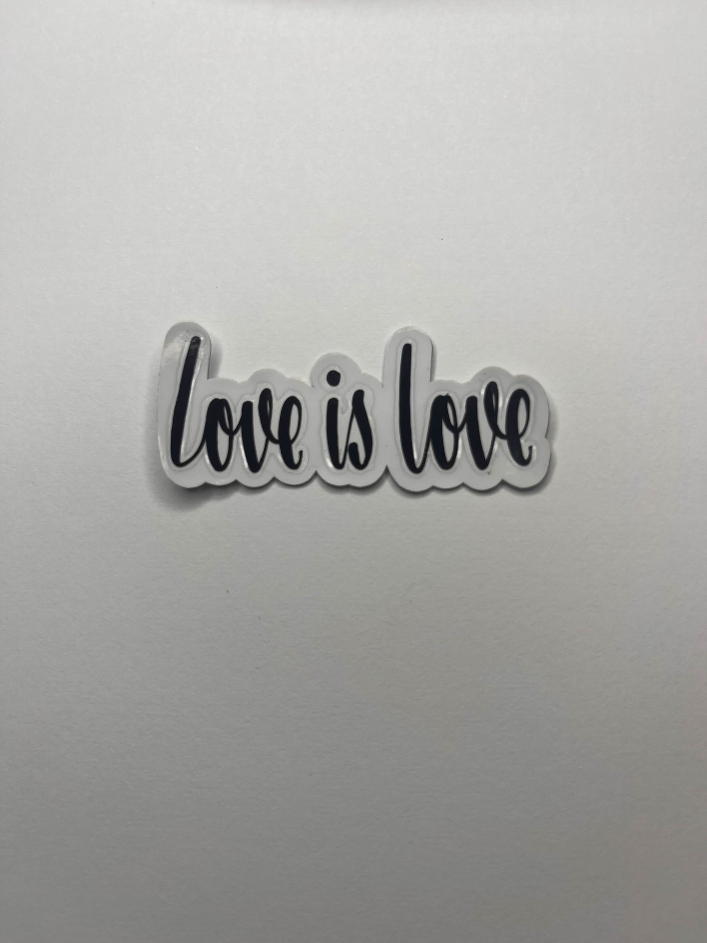 Vinyl Decal Love Is Love- Black / Gold / Silver