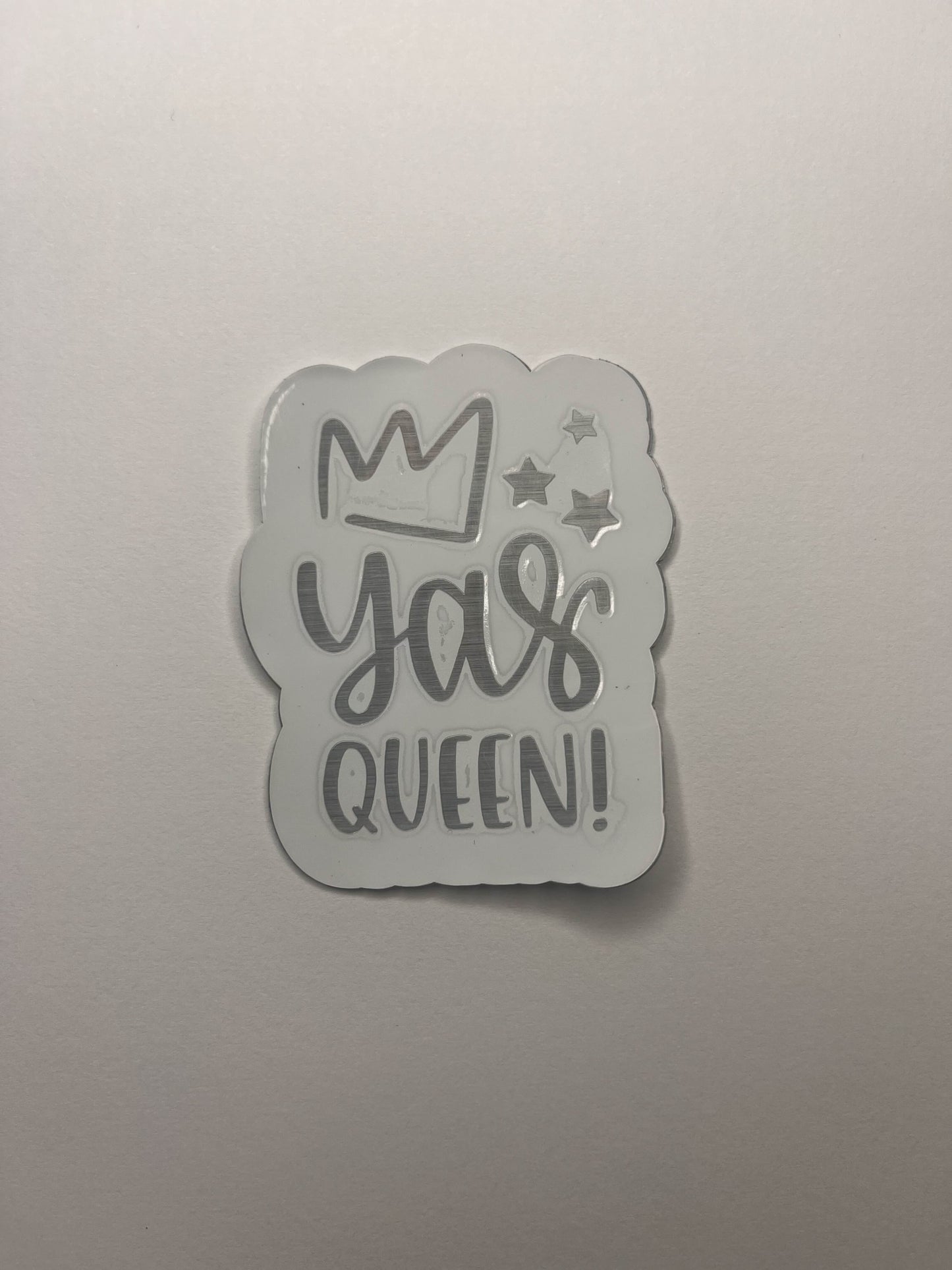 Vinyl Decal Yas Queen- Black / Gold / Silver