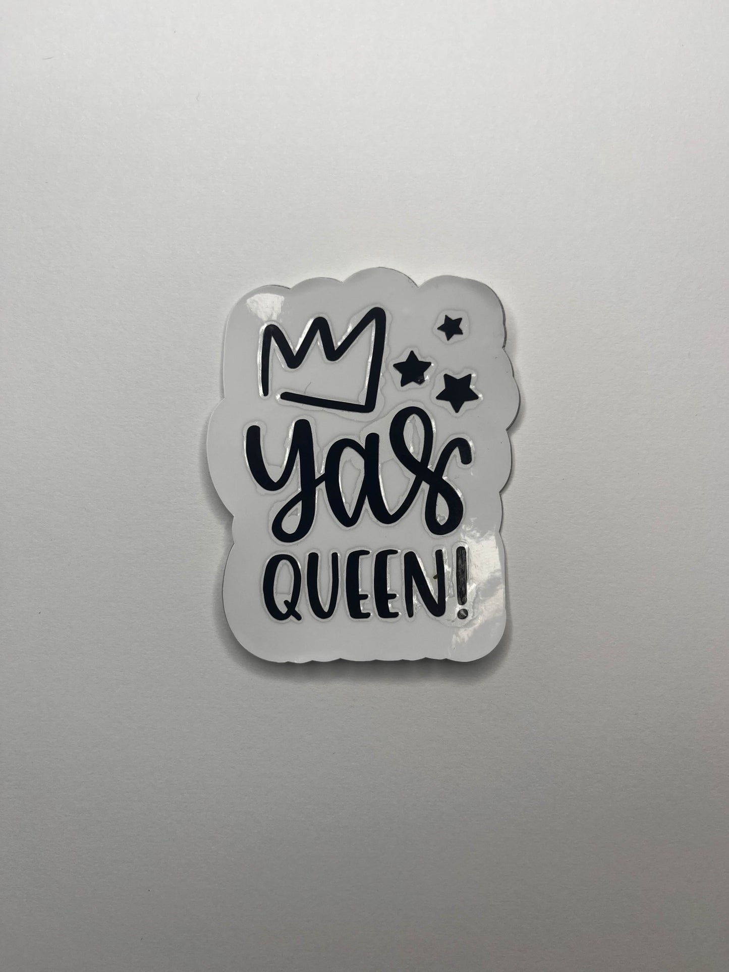 Vinyl Decal Yas Queen- Black / Gold / Silver