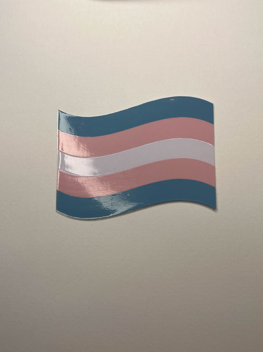 Vinyl Decal Trans Pride Flag