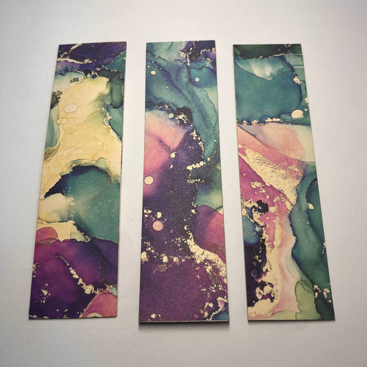 Abstract Watercolor Rectangle Cardstock Bookmark