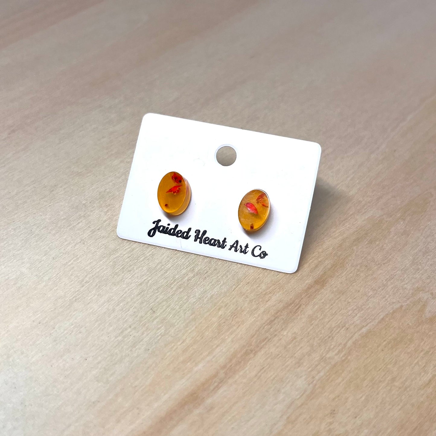 Oval Stud Earrings Hypoallergenic Stainless Steel