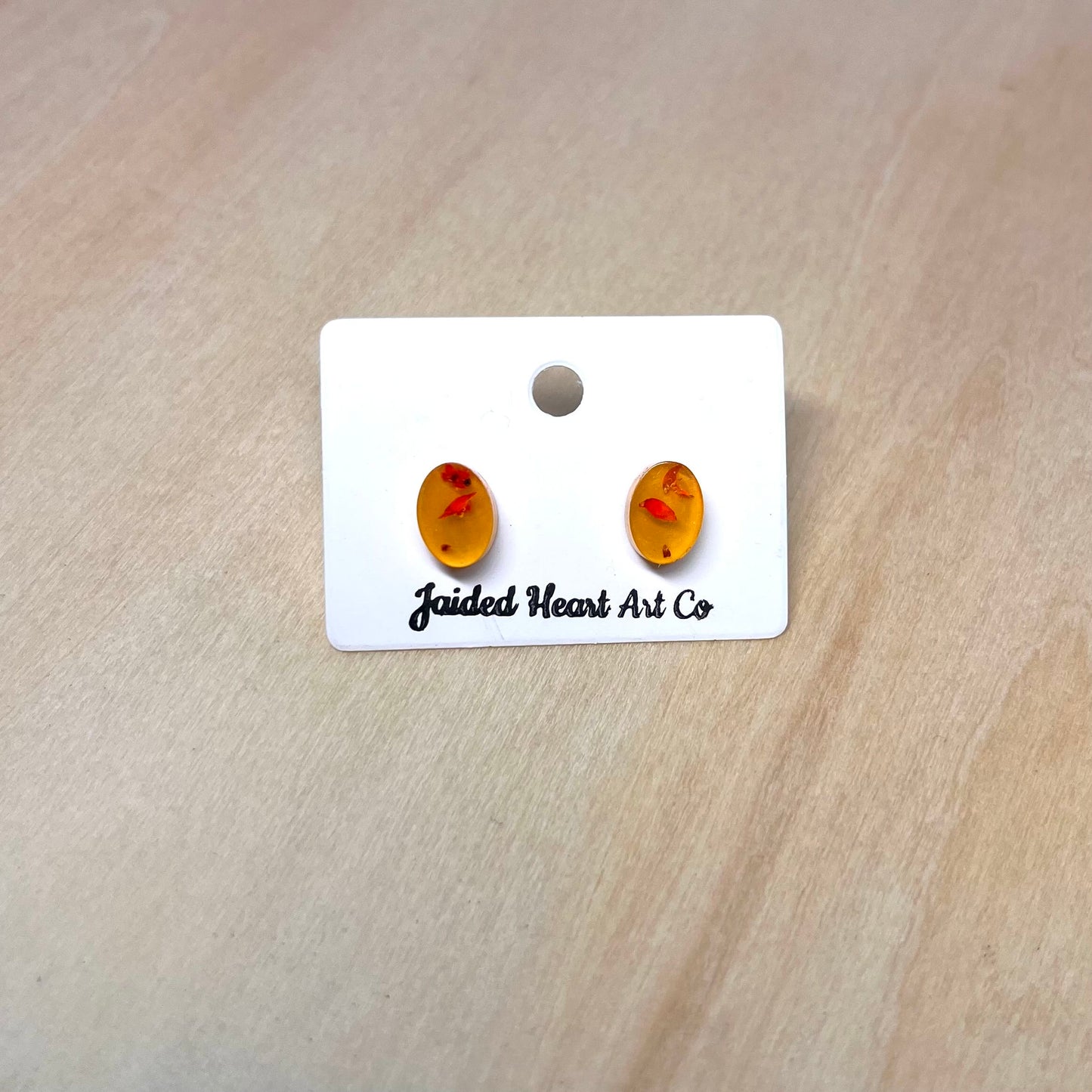 Oval Stud Earrings Hypoallergenic Stainless Steel