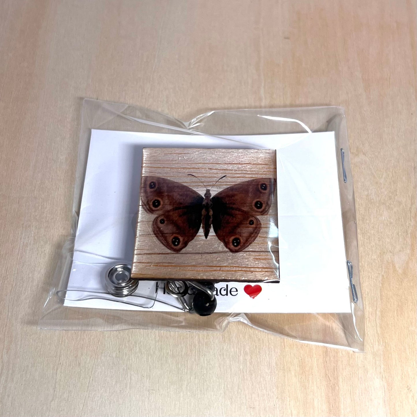 Polyphemus Moth Badge Reel