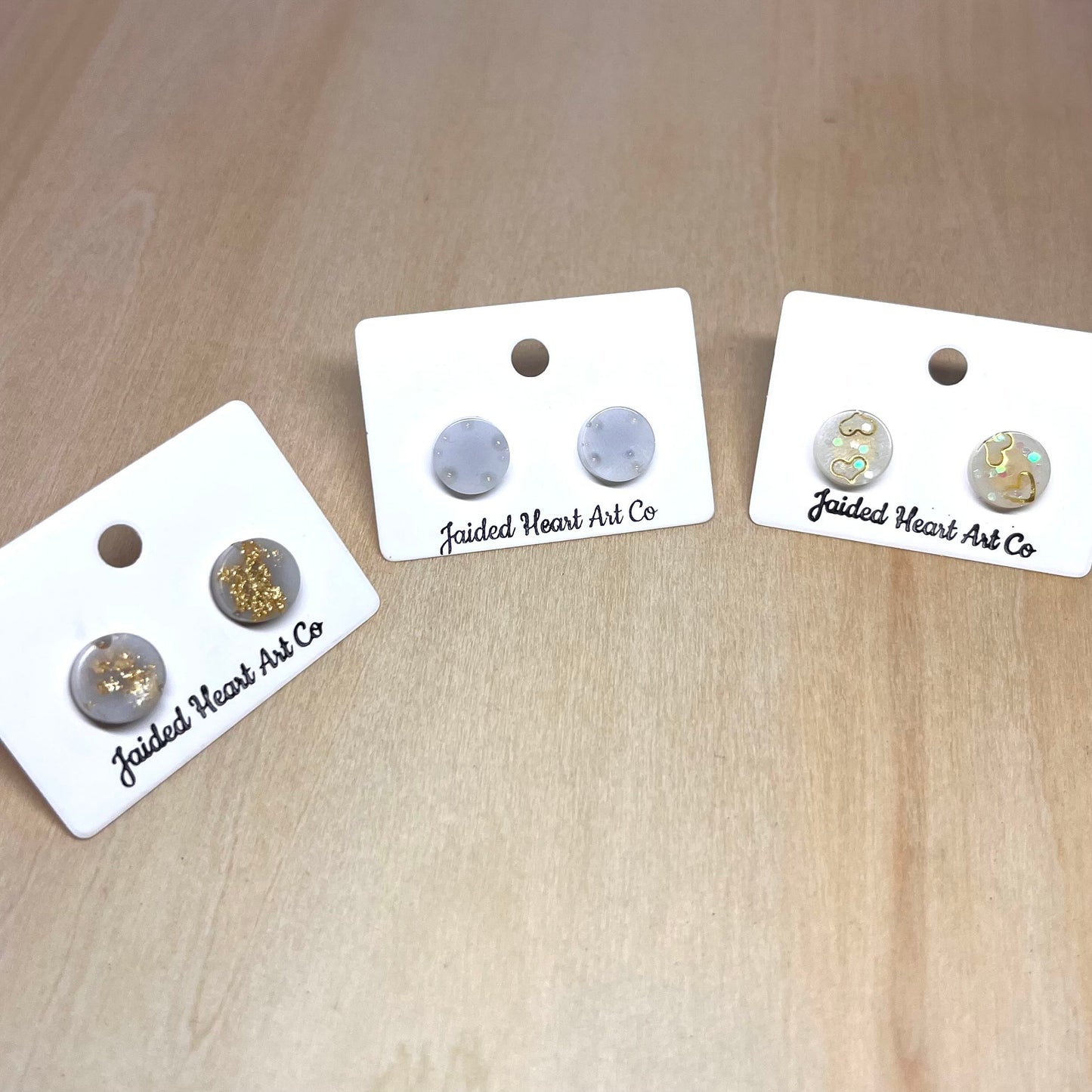 Circle Stud Earrings Hypoallergenic Stainless Steel