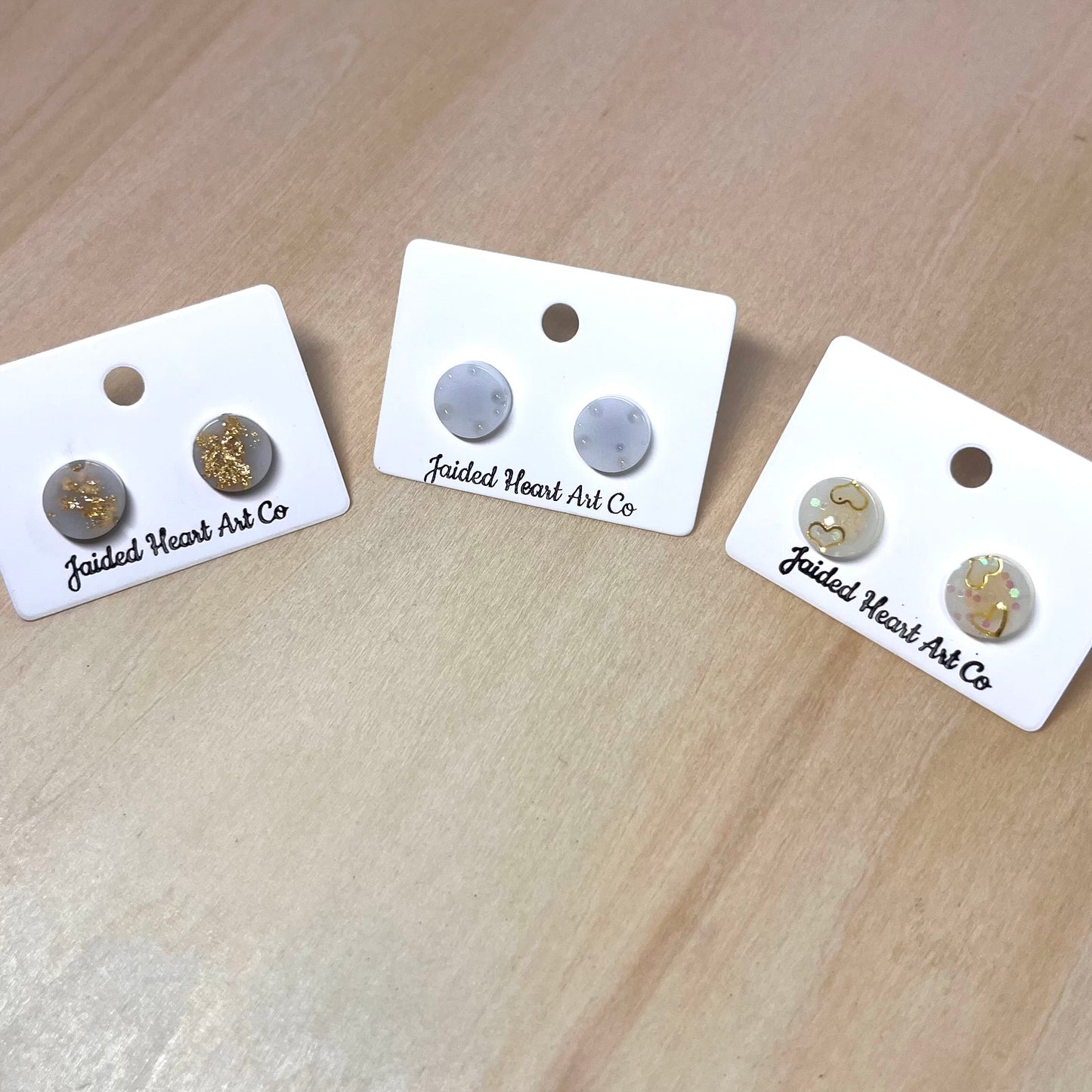 Circle Stud Earrings Hypoallergenic Stainless Steel