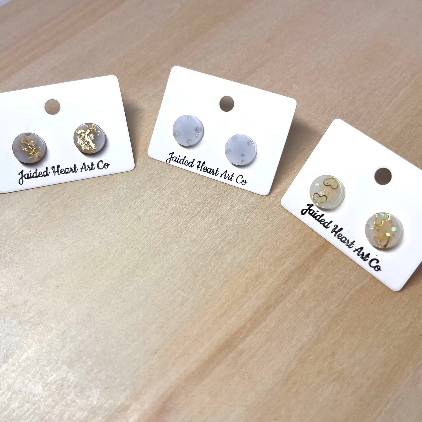Circle Stud Earrings Hypoallergenic Stainless Steel