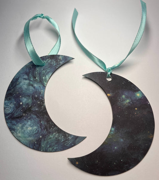 Crescent Moon Cardstock Bookmark
