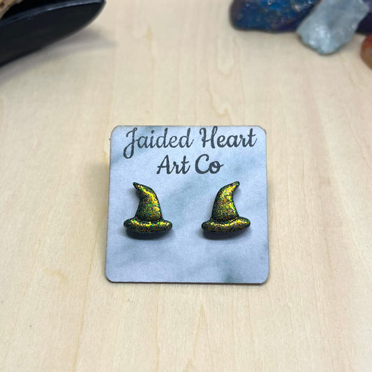 Emerald City Witch Hat Studs