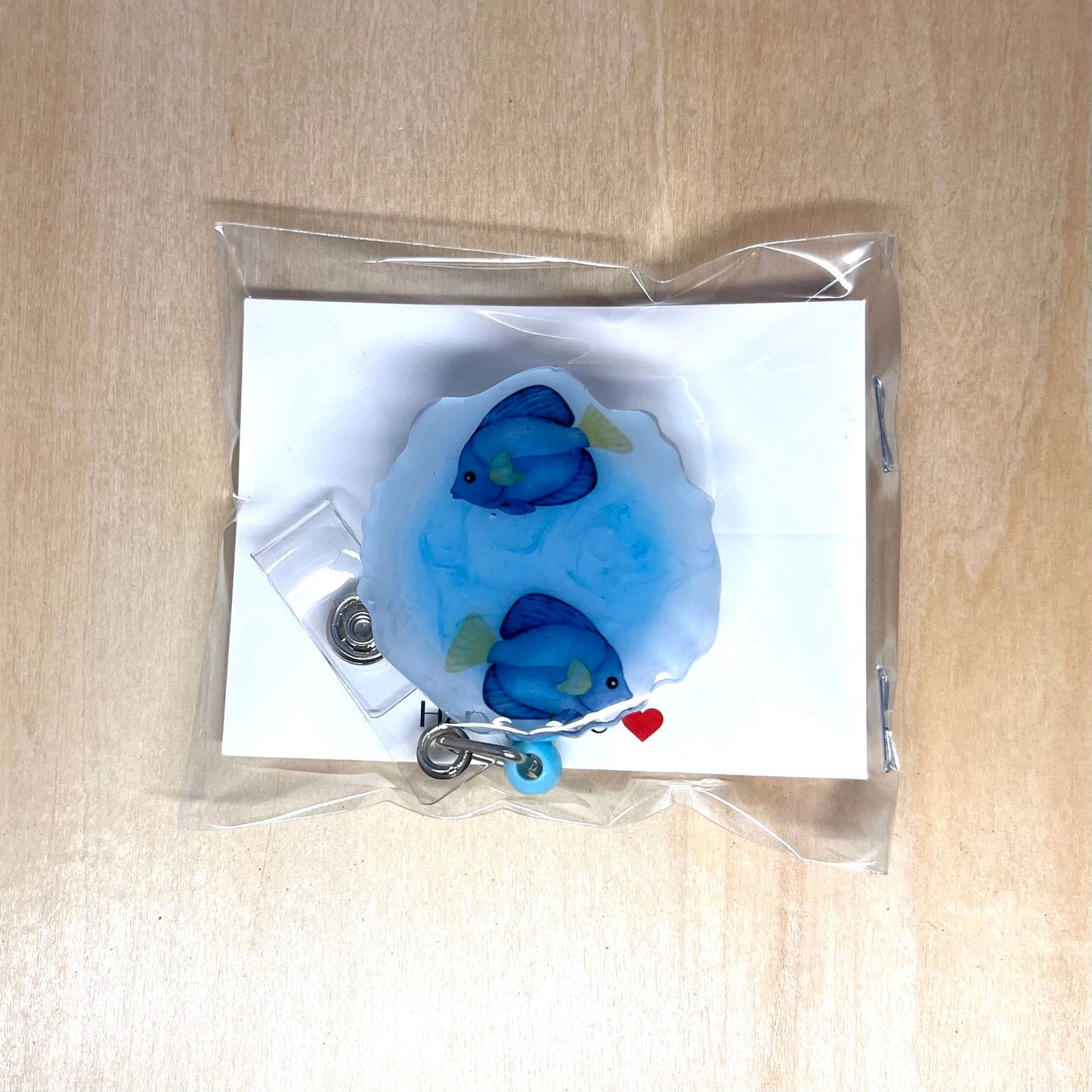 Blue Tang Fish Badge Reel