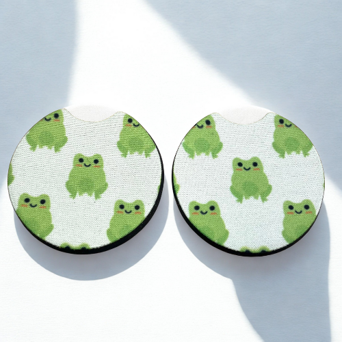 Happy Frog Car Coasters