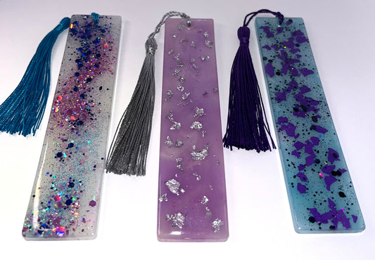 Glitter & Chips Round Edge Rectangle Bookmark