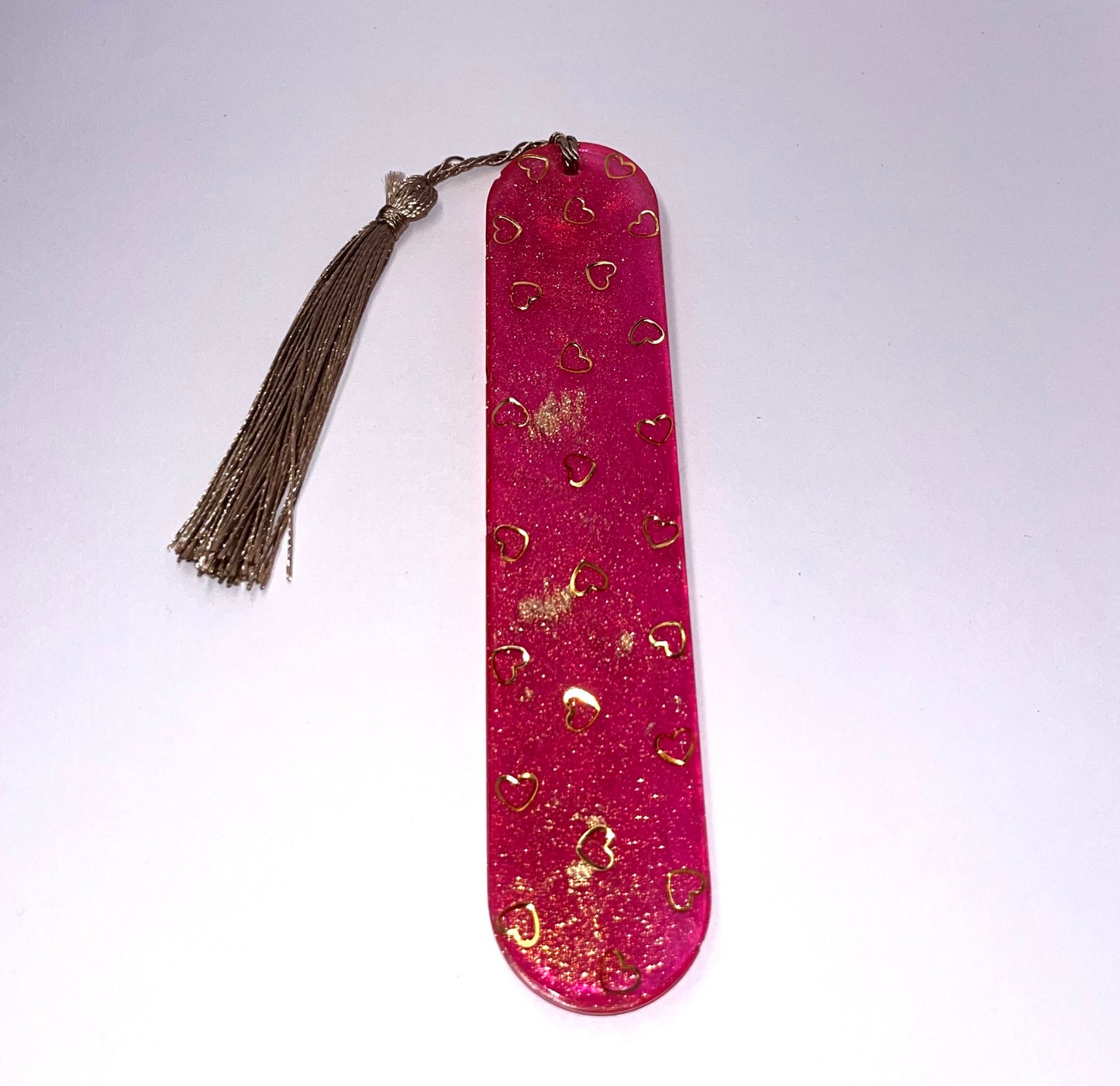Heart Of Gold Round Edge Bookmark