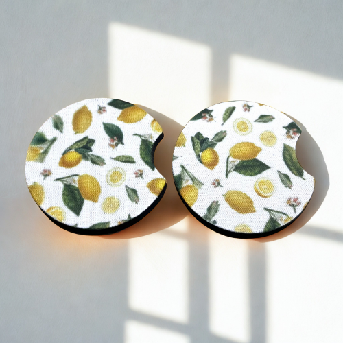 Little Lemon Car Coasters