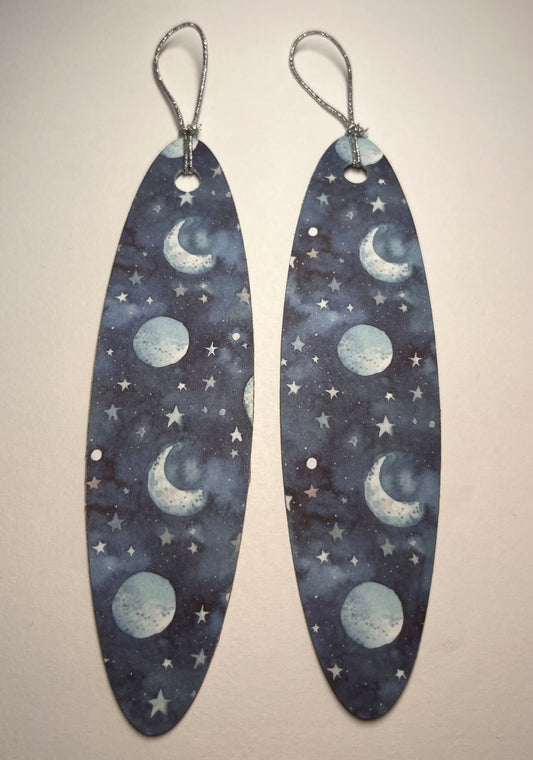 Starry Night Sky Cardstock Bookmark