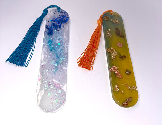 Glitter & Flakes Round Edge Bookmark