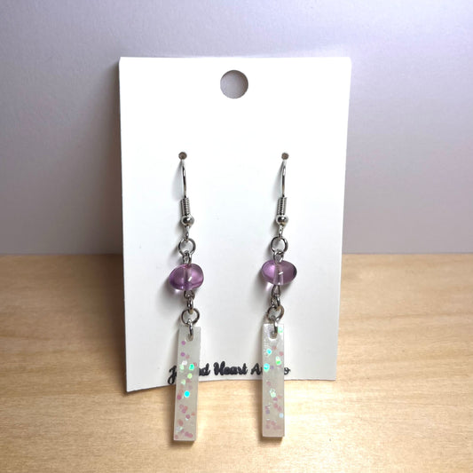 Perfectly Pearlescent Beaded Dangle Earrings