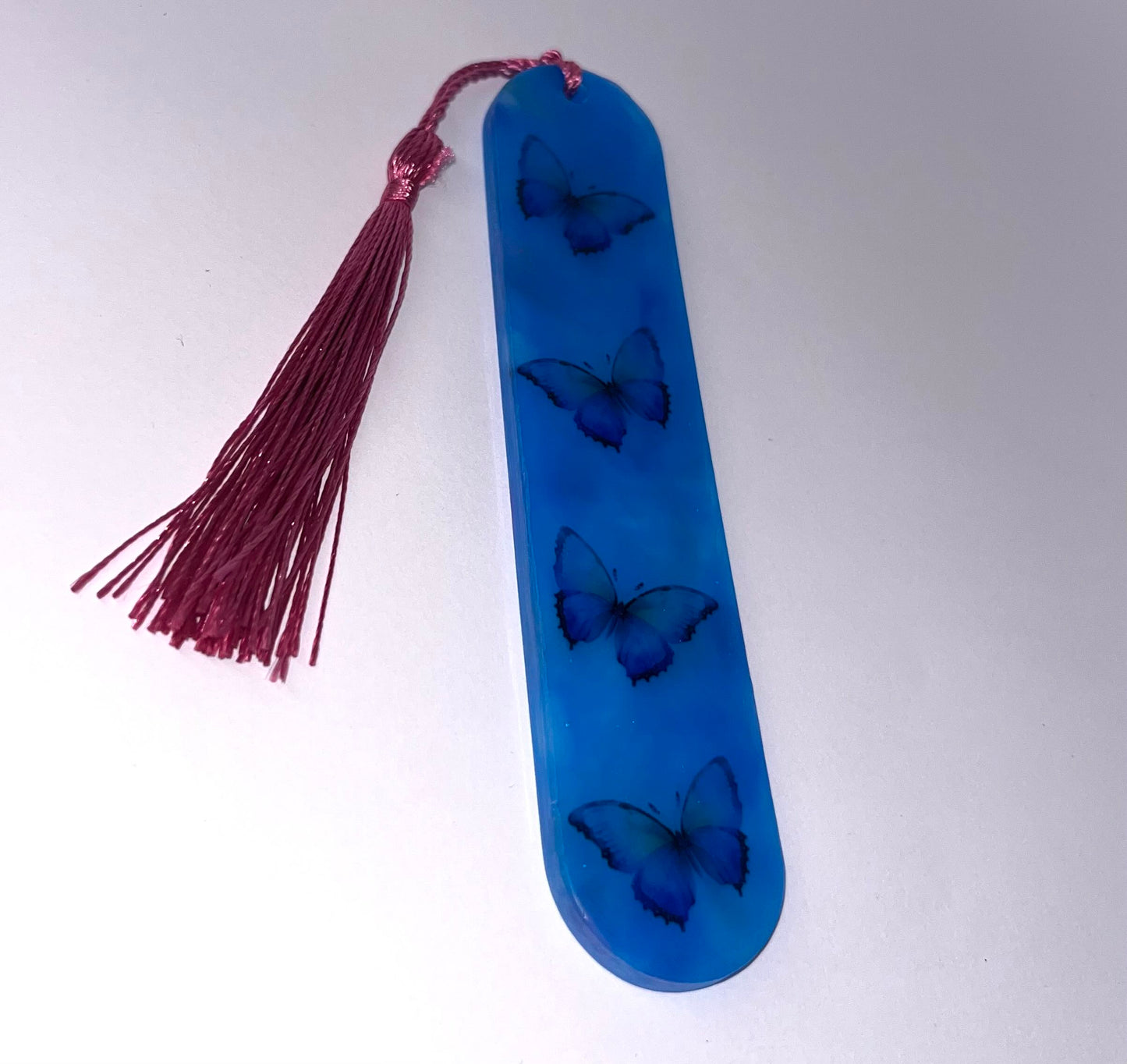 Realistic Butterflies Round Edge Bookmark