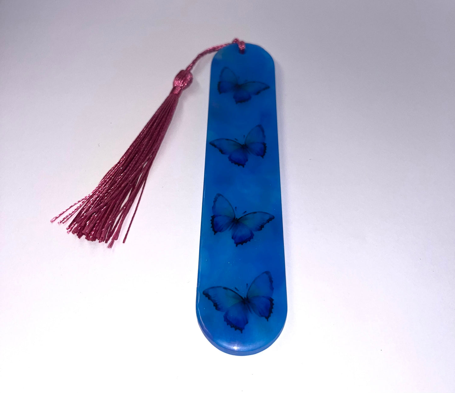 Realistic Butterflies Round Edge Bookmark