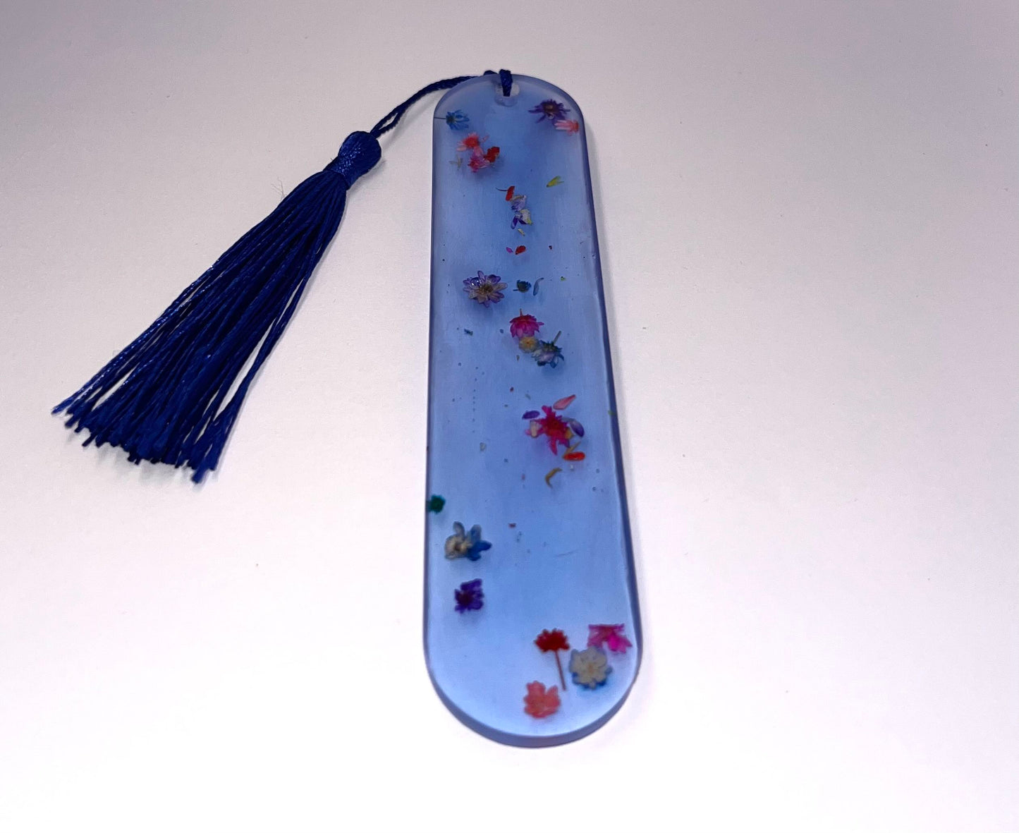 Real Pressed Flowers Round Edge Bookmark