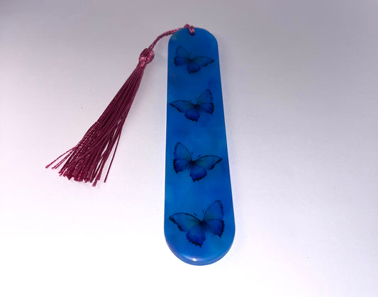 Realistic Butterflies Round Edge Bookmark