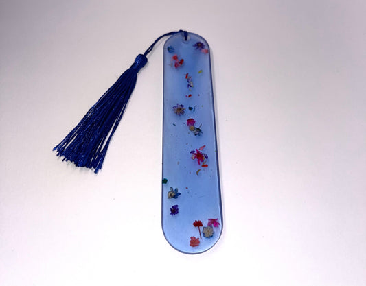 Real Pressed Flowers Round Edge Bookmark