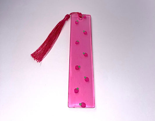 Strawberry Lovers Round Edge Rectangle Bookmark