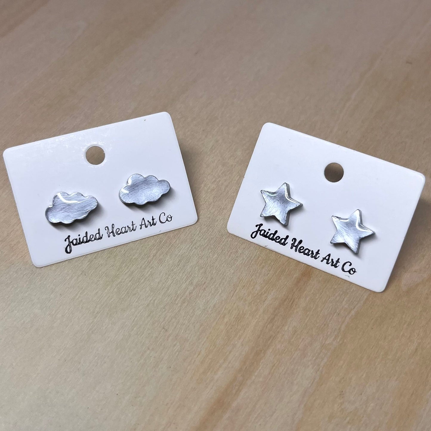 Day and Night Stud Earrings Hypoallergenic Stainless Steel