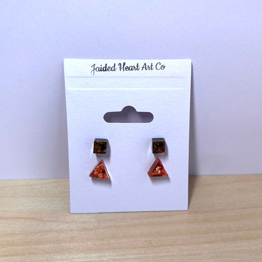 Geometric Stud Earrings Set Hypoallergenic Stainless Steel