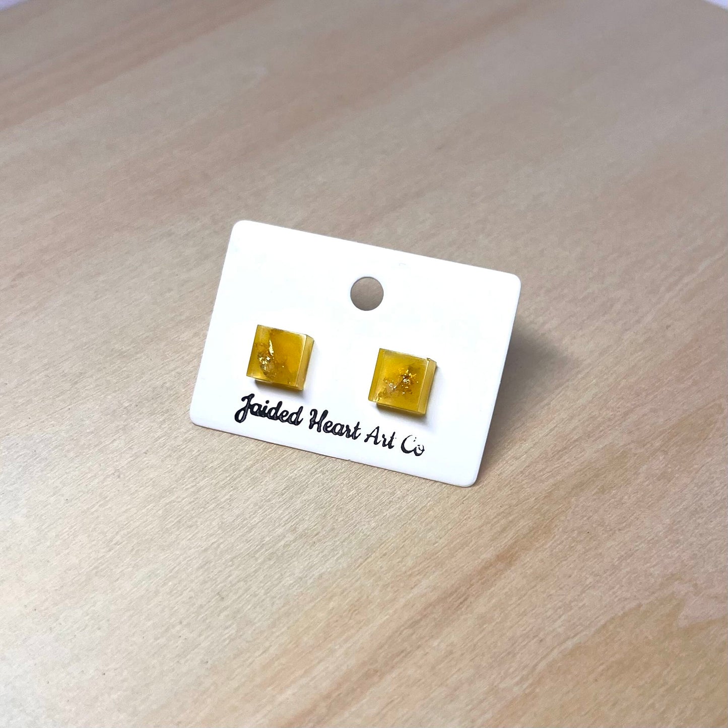 Square Stud Earrings Hypoallergenic Stainless Steel