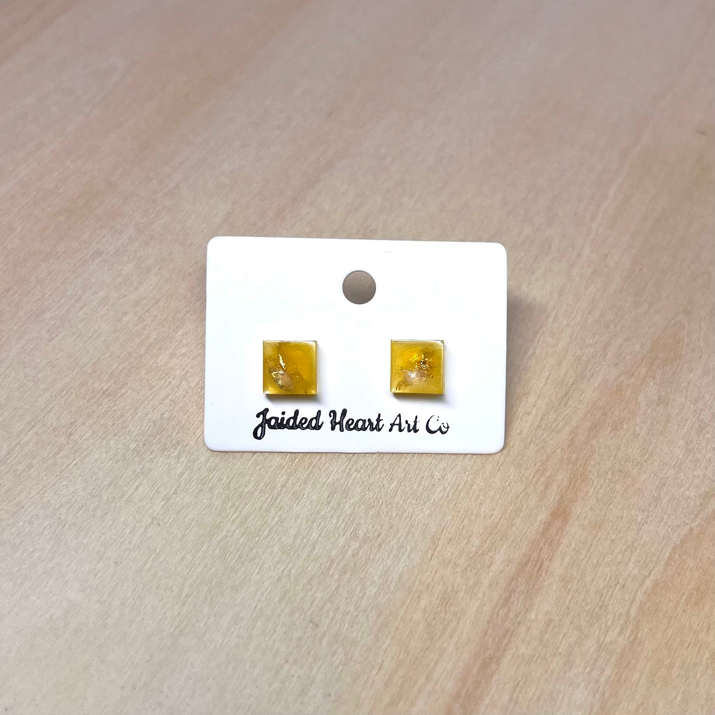 Square Stud Earrings Hypoallergenic Stainless Steel