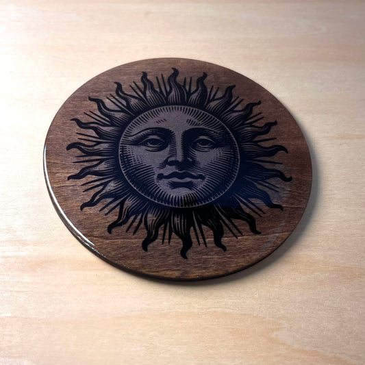 Smirking Sun Coaster